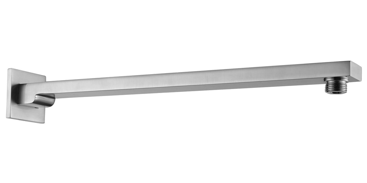 Brushed Nickel 16x22 Wall Mounted Square Shower Arm Z711005