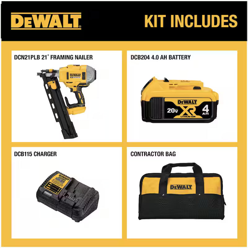 20V MAX Cordless Brushless Framing Nailer with Battery and Charger A284