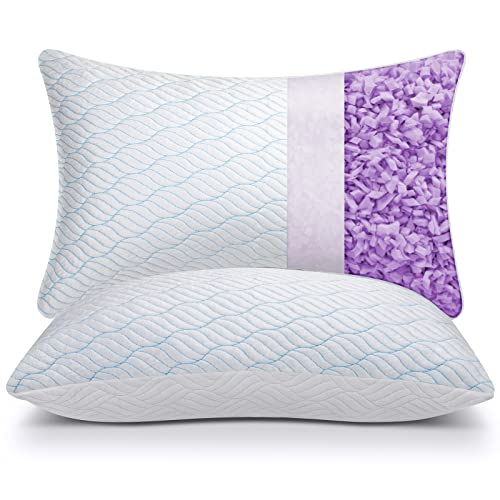 King Size Shredded Memory Foam Pillows Set of 2 F955362