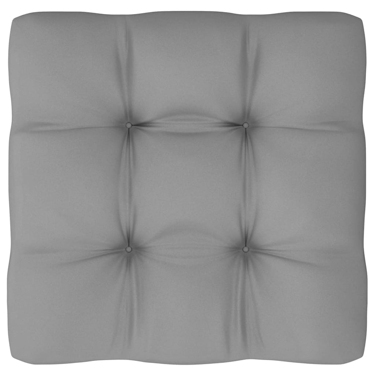 6 Piece Gray Cushioned Corner Sofa and 2 Middle Sofas with 2 Footstool Pinewood Sectional Outdoor Furniture Set K1903
