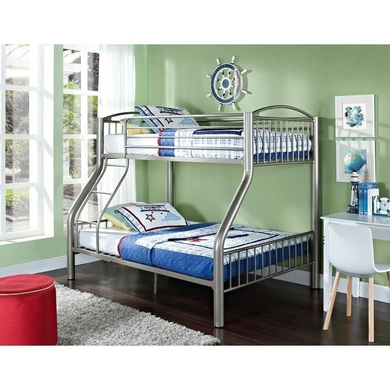 Twin Over Full Pewter Bed Z1057