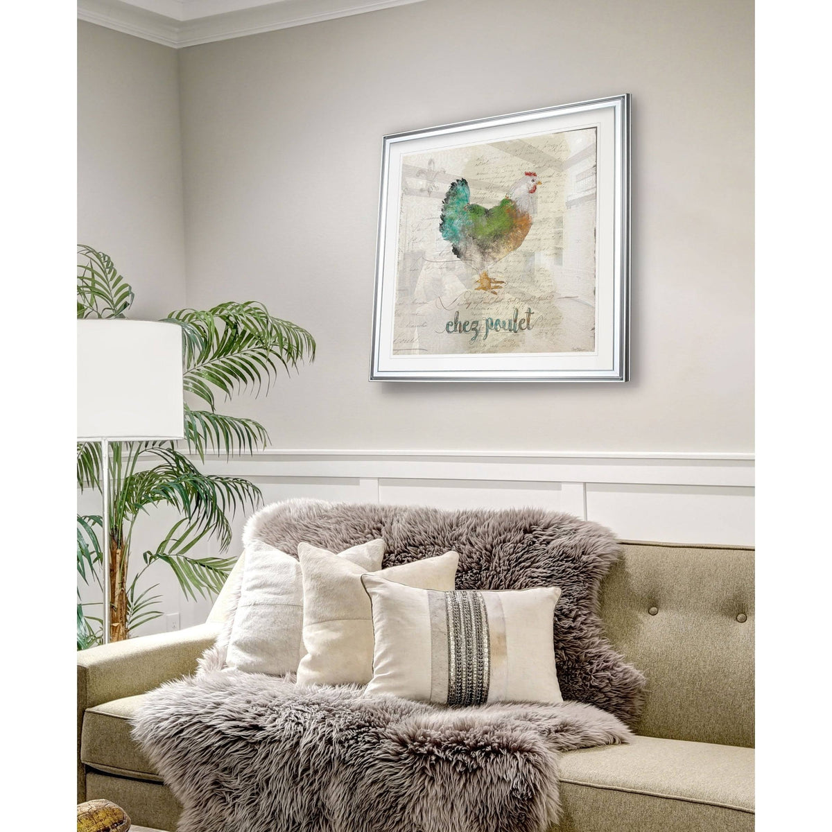 Framed Giclee Print 28 x 28 J3752