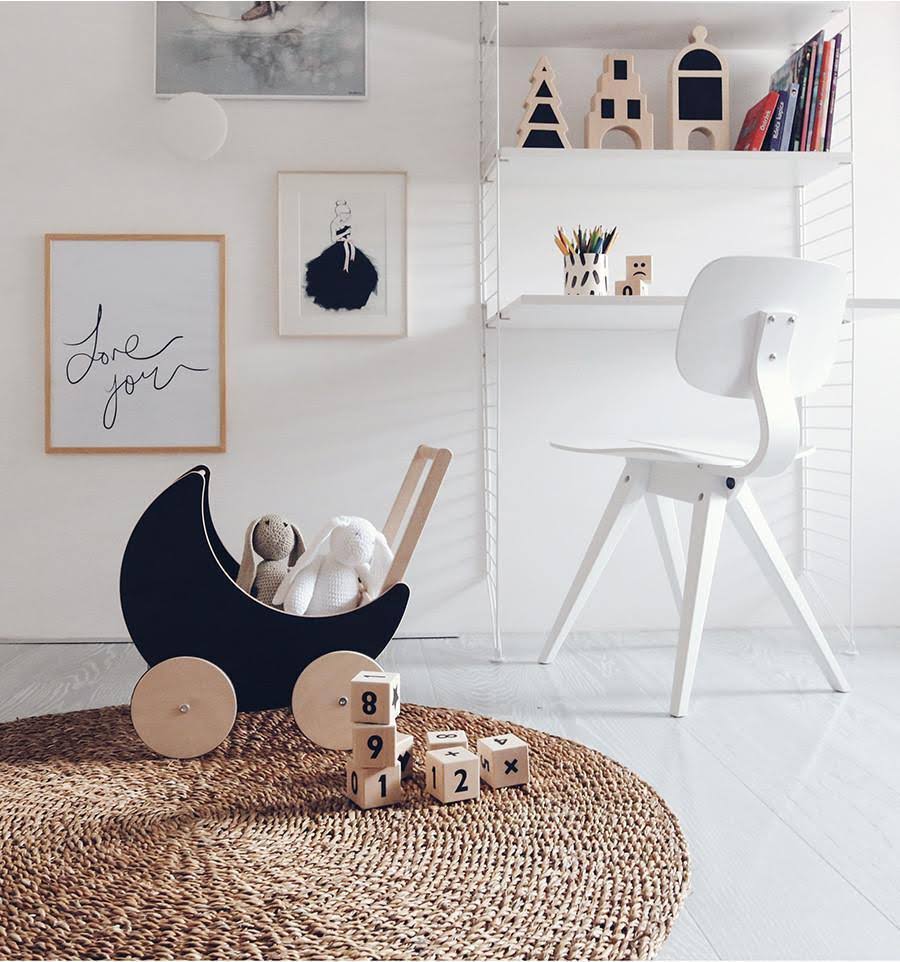 Toy Pram with Blackboard A36211