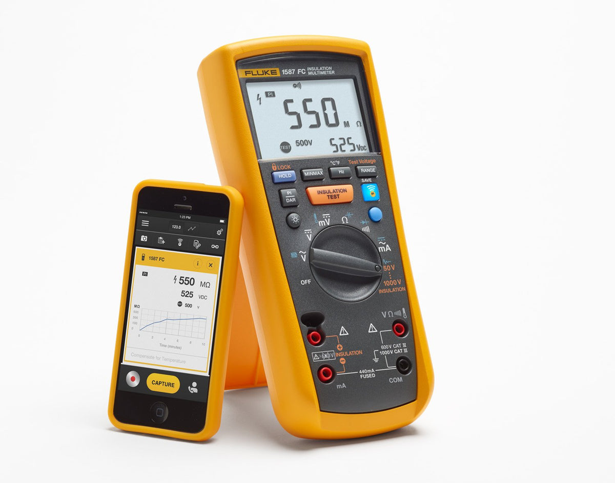 2-in-1 Insulation Multimeter, True-RMS, Selectable Insulation Test Voltages Up To 1000 V J193