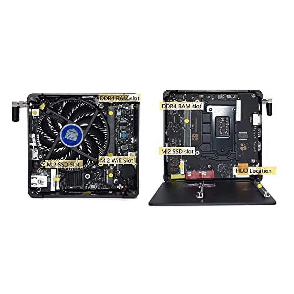 Mini PC Core i9 9880H UHD Graphics 630 Windows 10 Pro DDR4 32GB RAM 512GB NVME SSD 2 Gigabit Ethernet Y32035