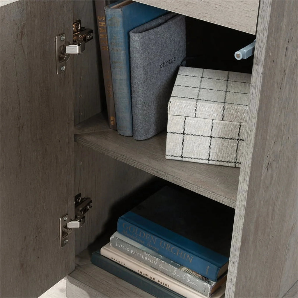 Engineered Wood Desk with Hutch F651