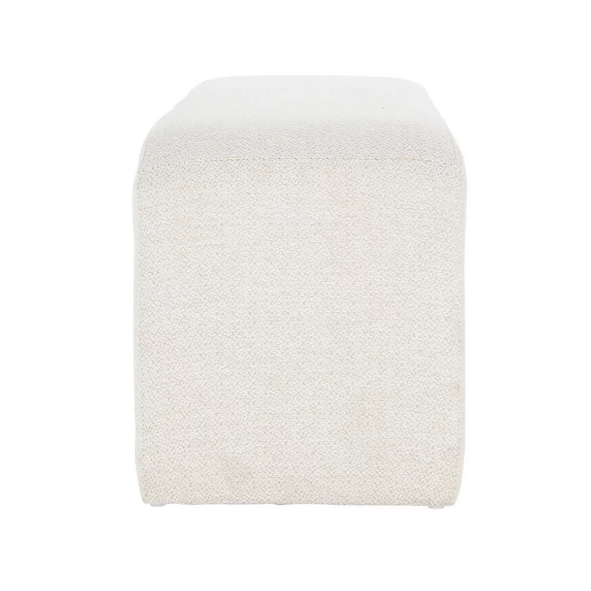 54 Inch White Wood Bench P65279