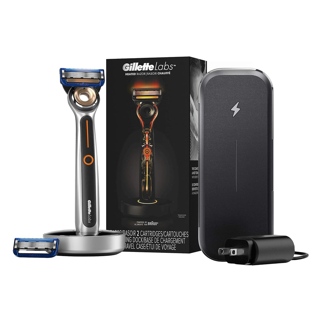 Heated Razor with 2 Razor Blade Refills and Charging Dock Z917104