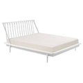 Solid Wood Bed White Queen B4338