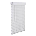 White Cordless Faux Wood Blind S401