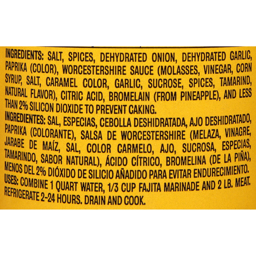 Fajita Marinade 25 oz Shaker P79996