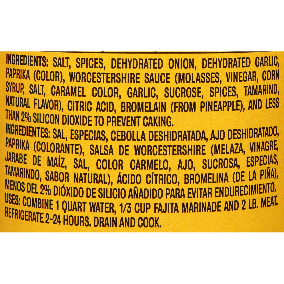 Fajita Marinade 25 oz Shaker P79996