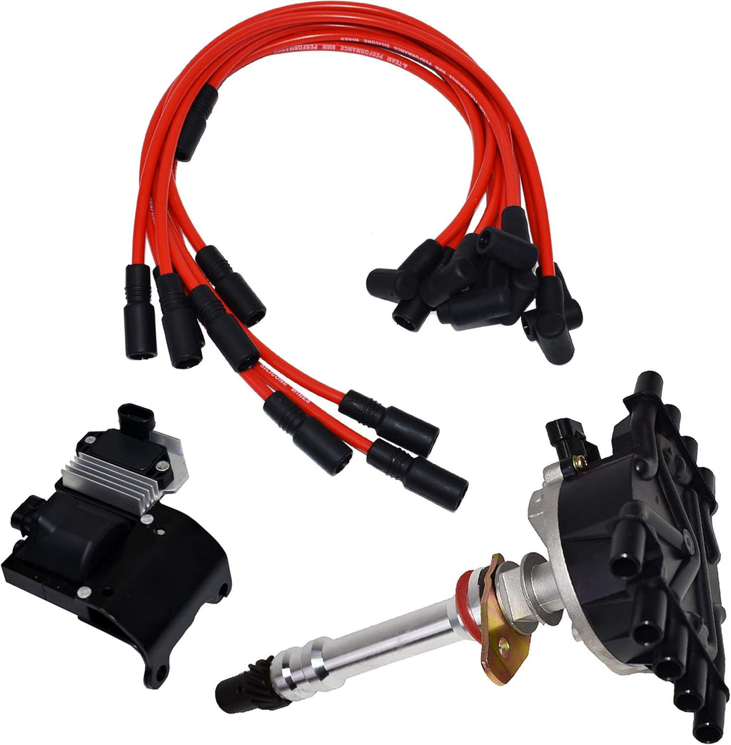 8mm Spark Plug Wires Ignition Coil and Ignition Module Kit Q70412