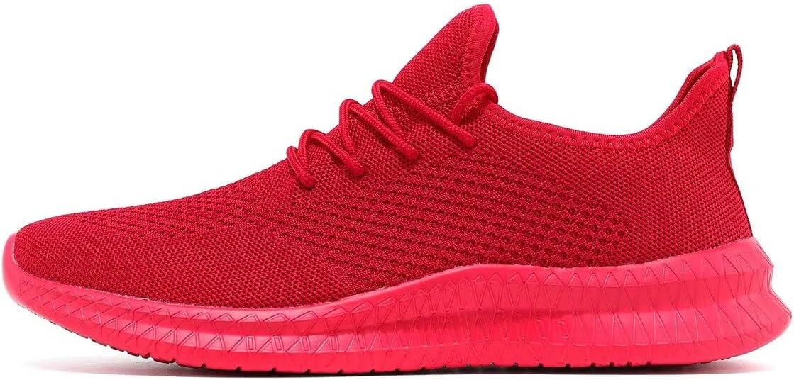 Red Slip-on Mesh Running Shoes N987