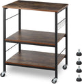 3 Tier Rolling Kitchen Cart with 10 Hooks W633184