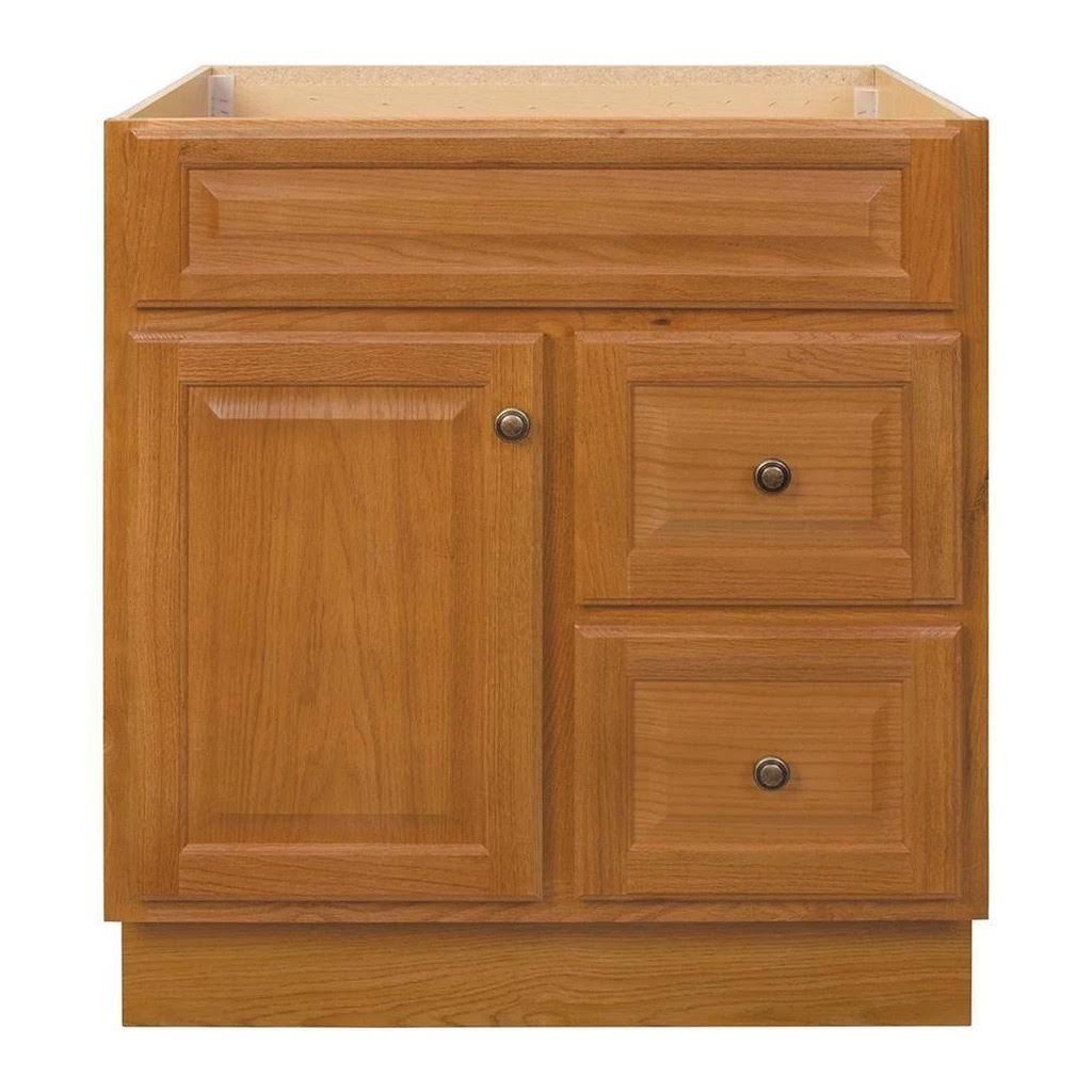Oak Bathroom Vanity Cabinet J9597