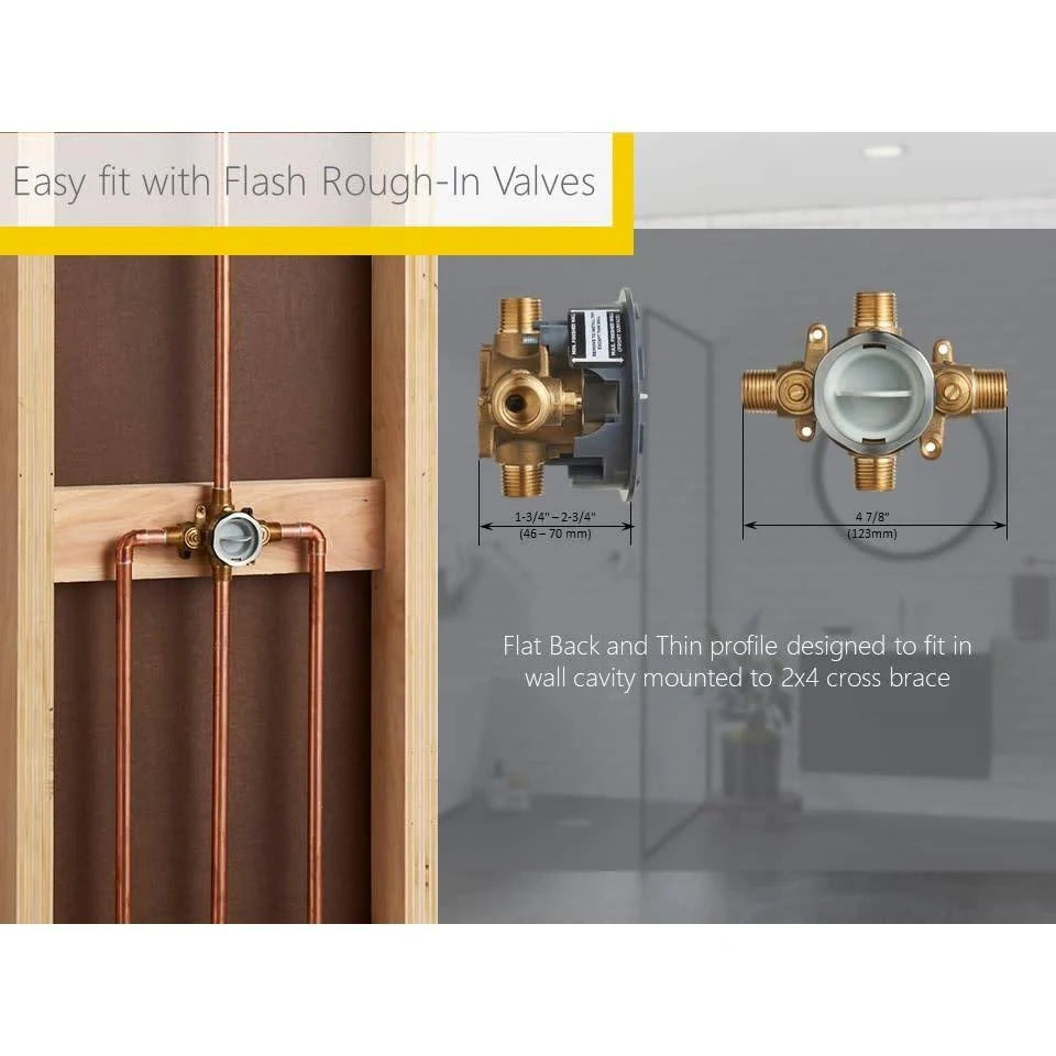 Tub and Shower Trim Kit with Cartridge Polished Nickel E567407