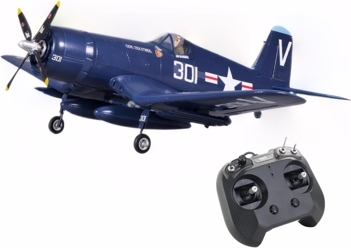 Blue 800mm F4U Corsair RC Airplane PNP R110370