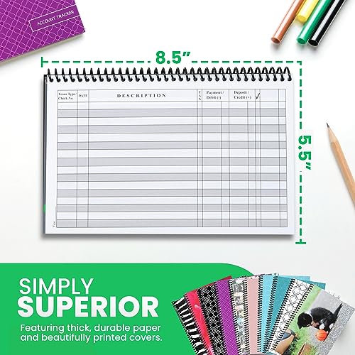 1 Pack Wide Edition Checkbook Register U884