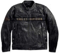 Black Leather Motorcycle Jacket N755