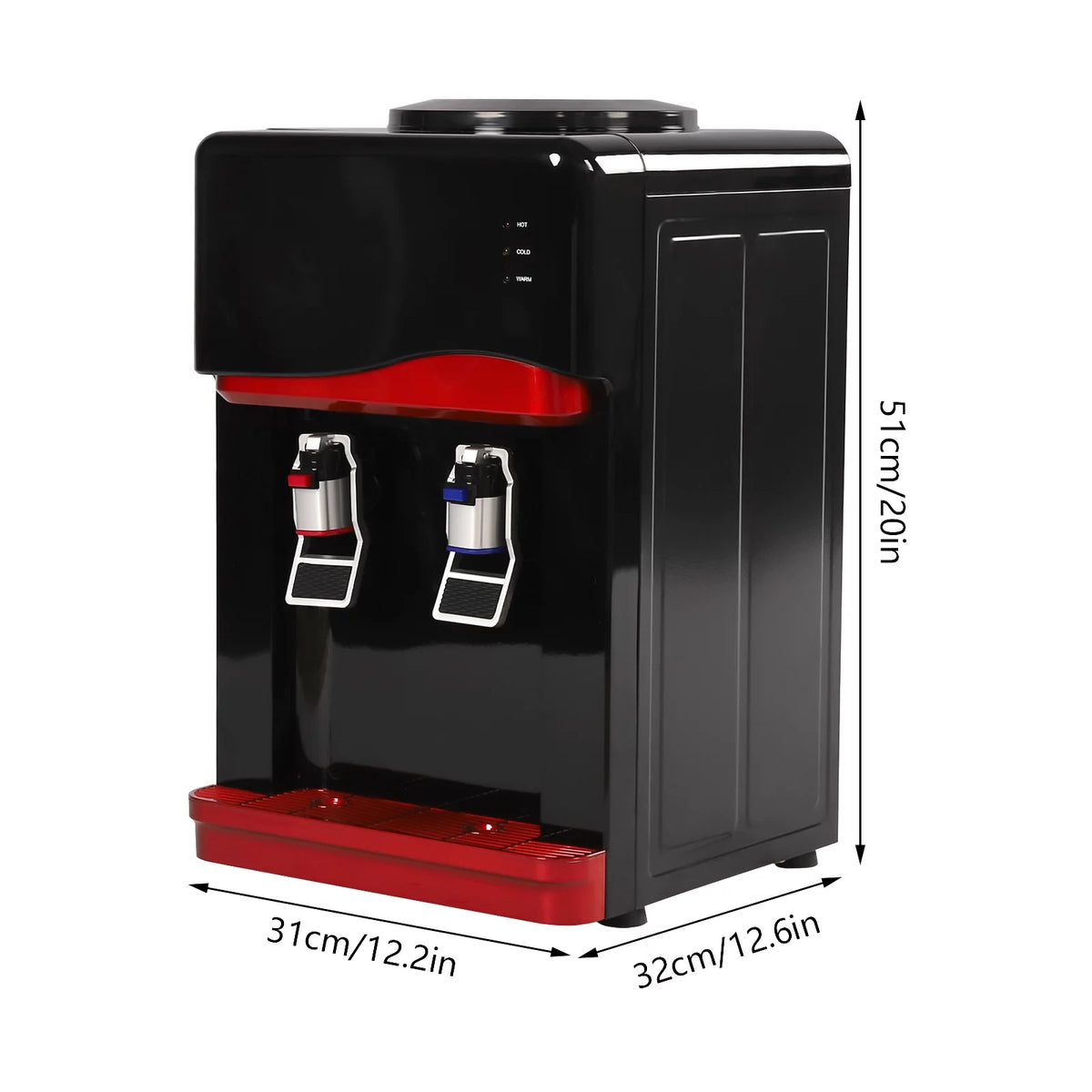 5 Gallons Countertop Hot & Cold Water Cooler Dispenser J66643