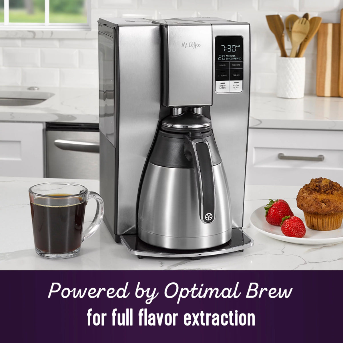 10 Cup Programmable Coffee Maker Stainless Steel F753