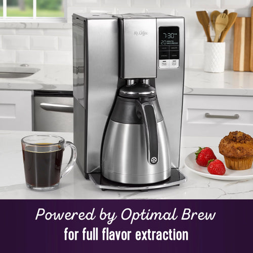 10 Cup Programmable Coffee Maker Stainless Steel F753