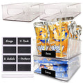 Clear Storage Bins 4 Pack Pantry Organizer C150051