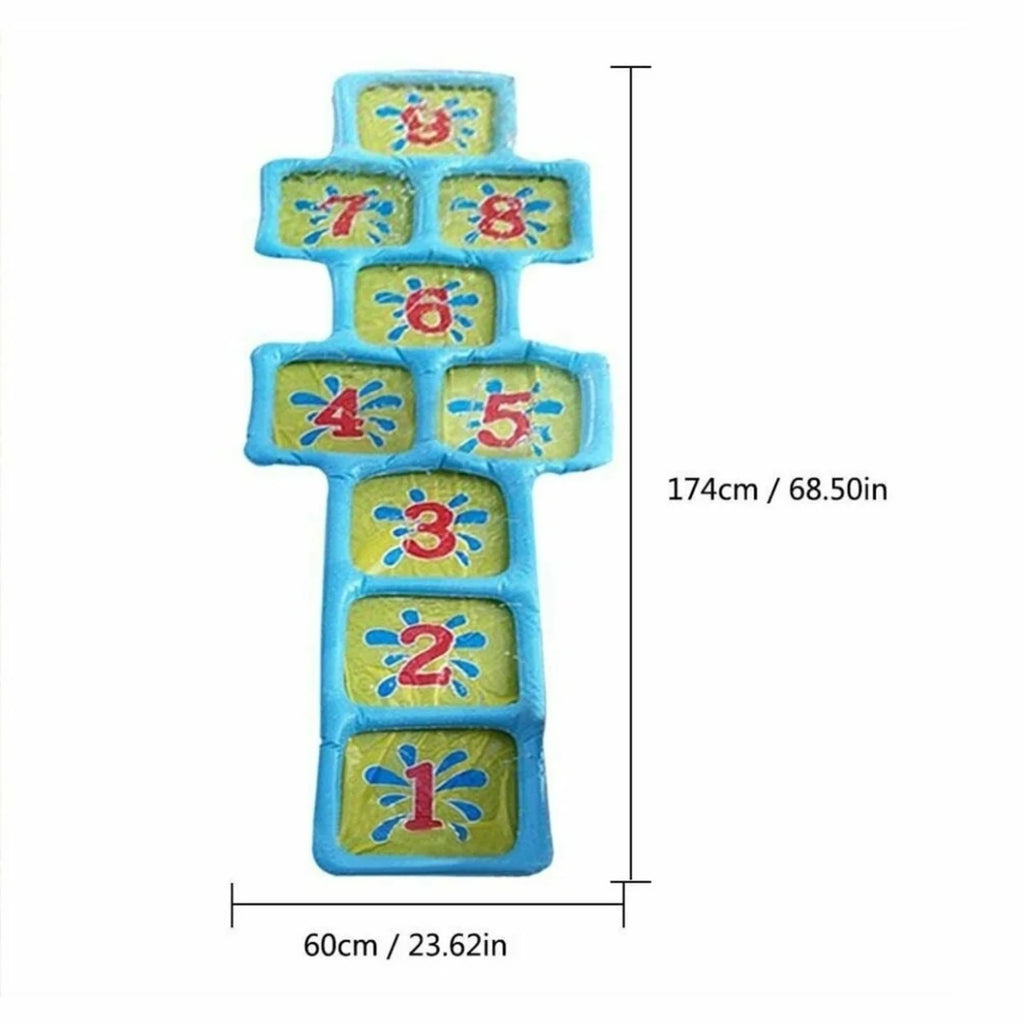 Inflatable Outdoor Hopscotch Sprinkler Mat P333337