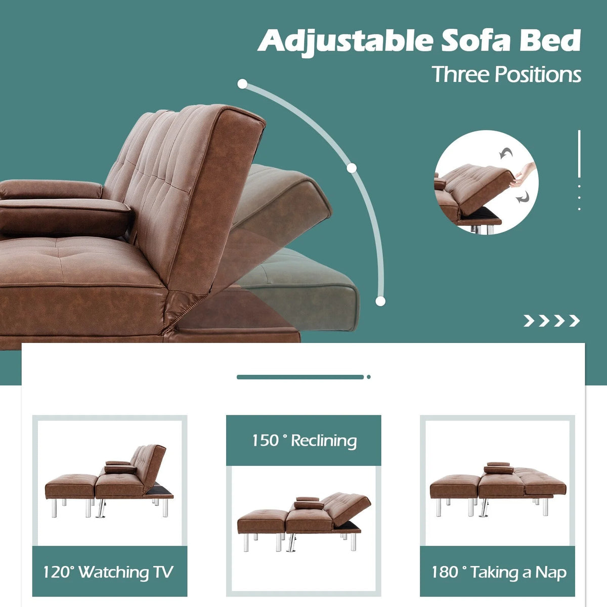 Brown 3-Piece Sectional Sofa Set E430558