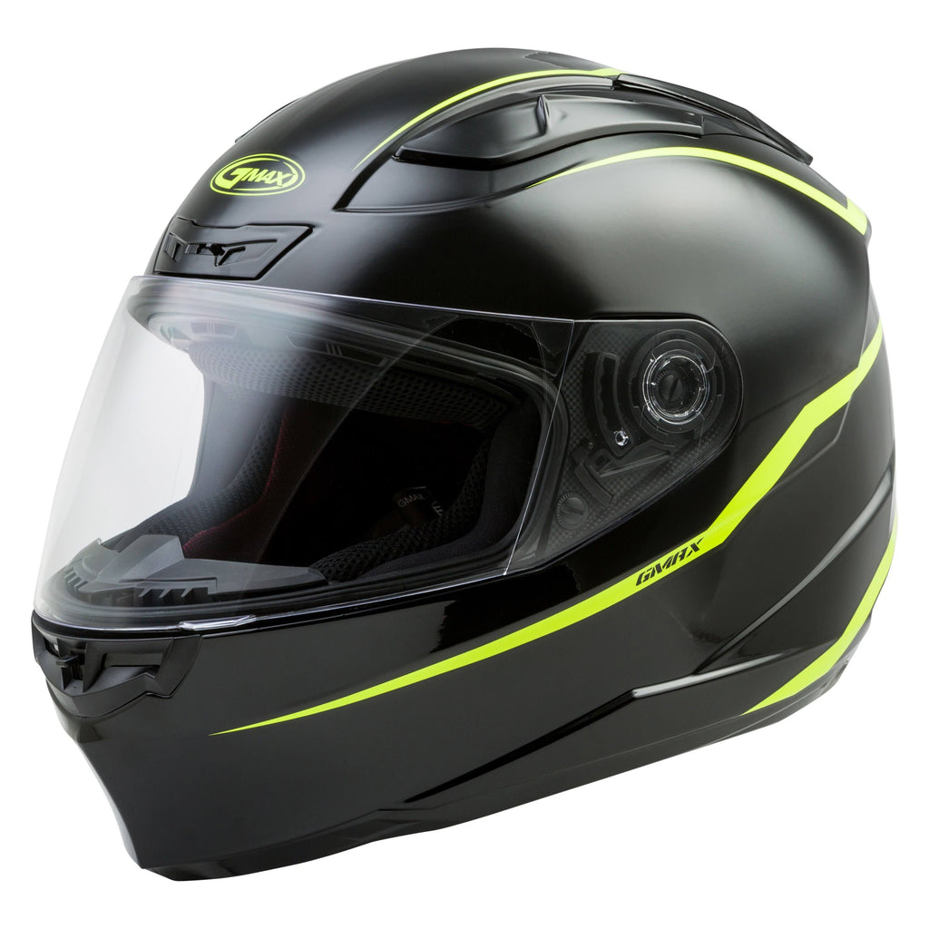 Full-Face Precept Helmet Black/Hi-Vis Yellow - X-Small U954434