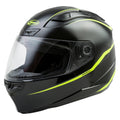 Full-Face Precept Helmet Black/Hi-Vis Yellow - X-Small U954434