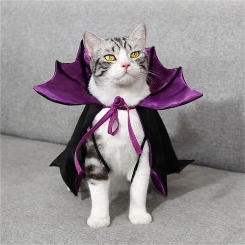4-Piece Halloween Pet Cosplay Vampire Cloak X5569