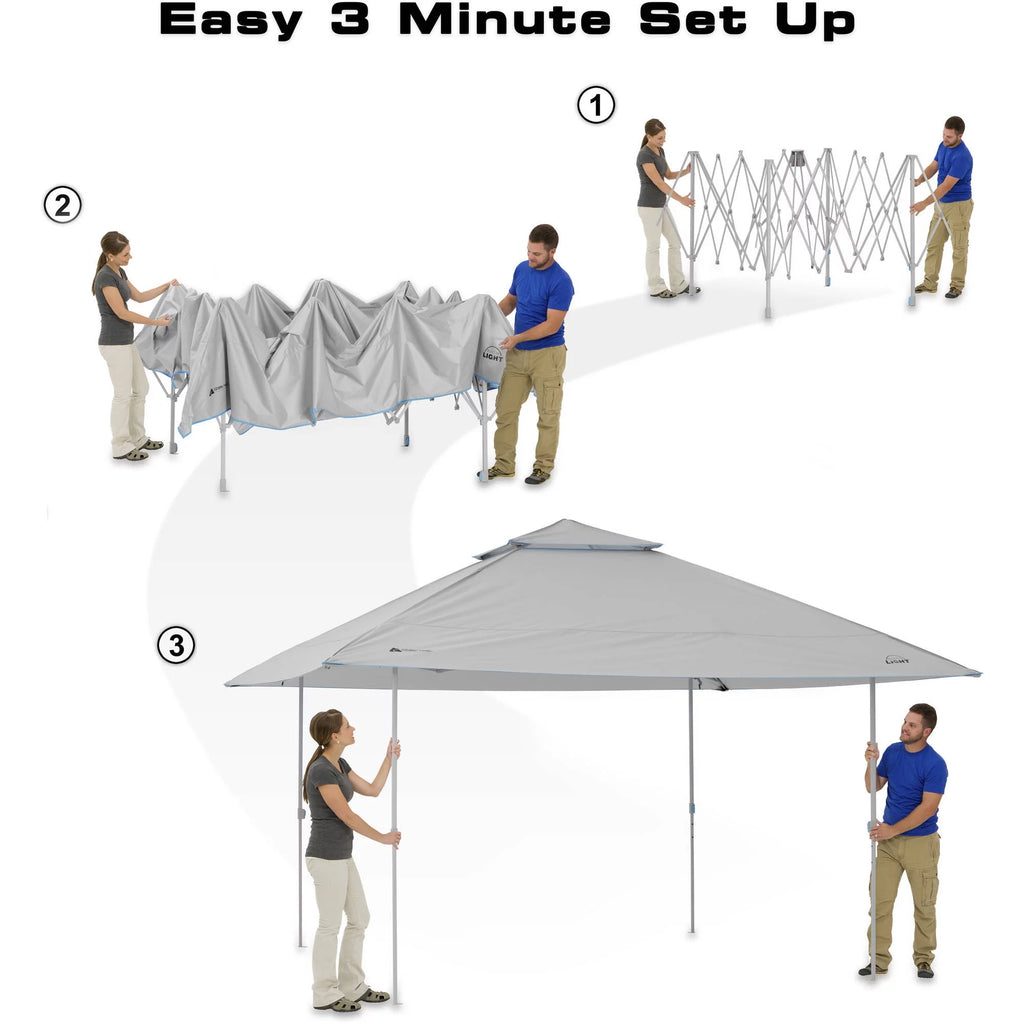 13'x13' Lighted Instant Canopy with Roof Vents H291