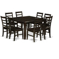 Square Wood Dining Table Set with 8 Chairs K352