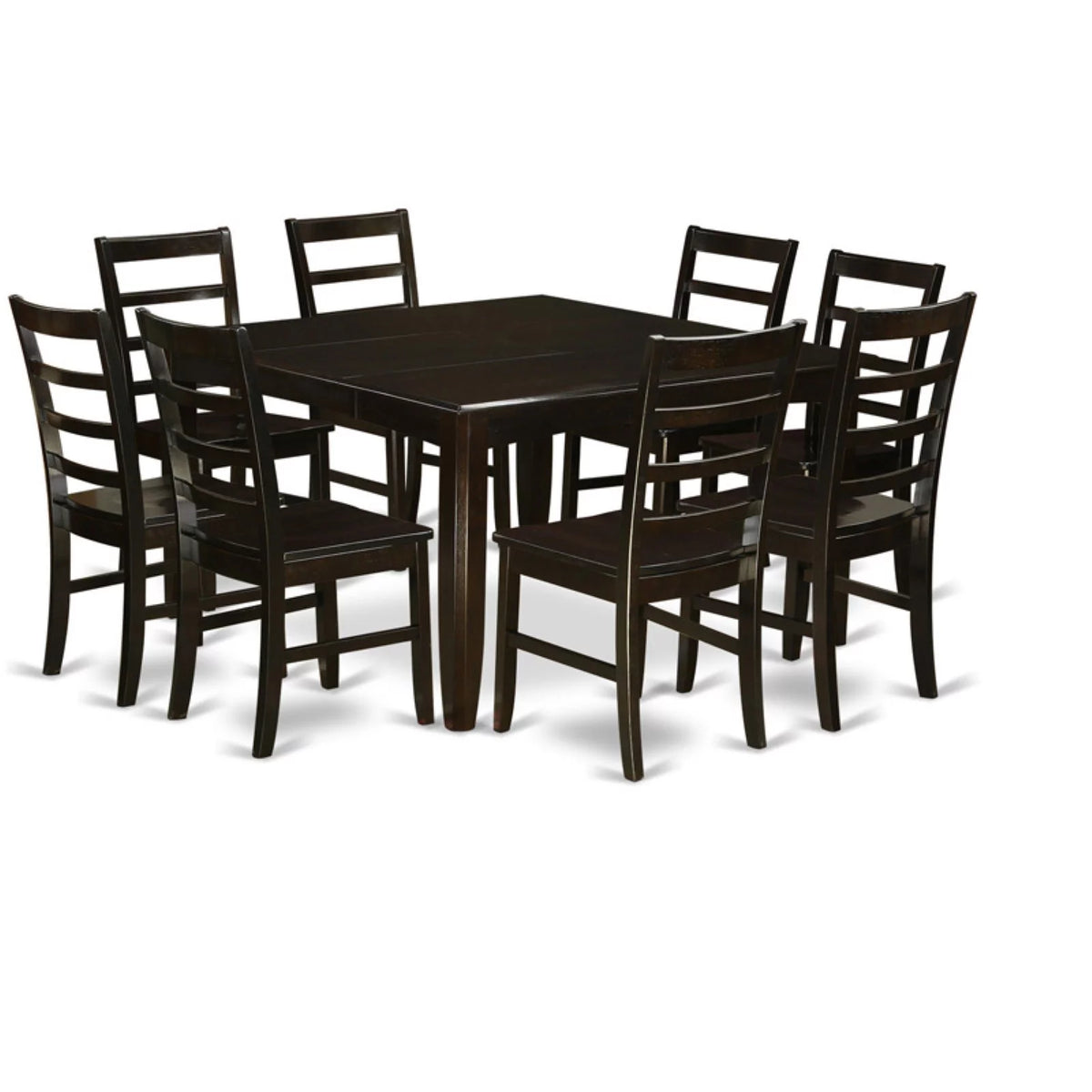 Square Wood Dining Table Set with 8 Chairs K352