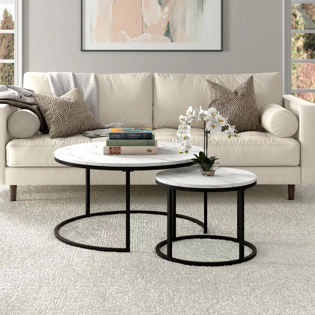 Faux Marble Top Coffee Table Y6263