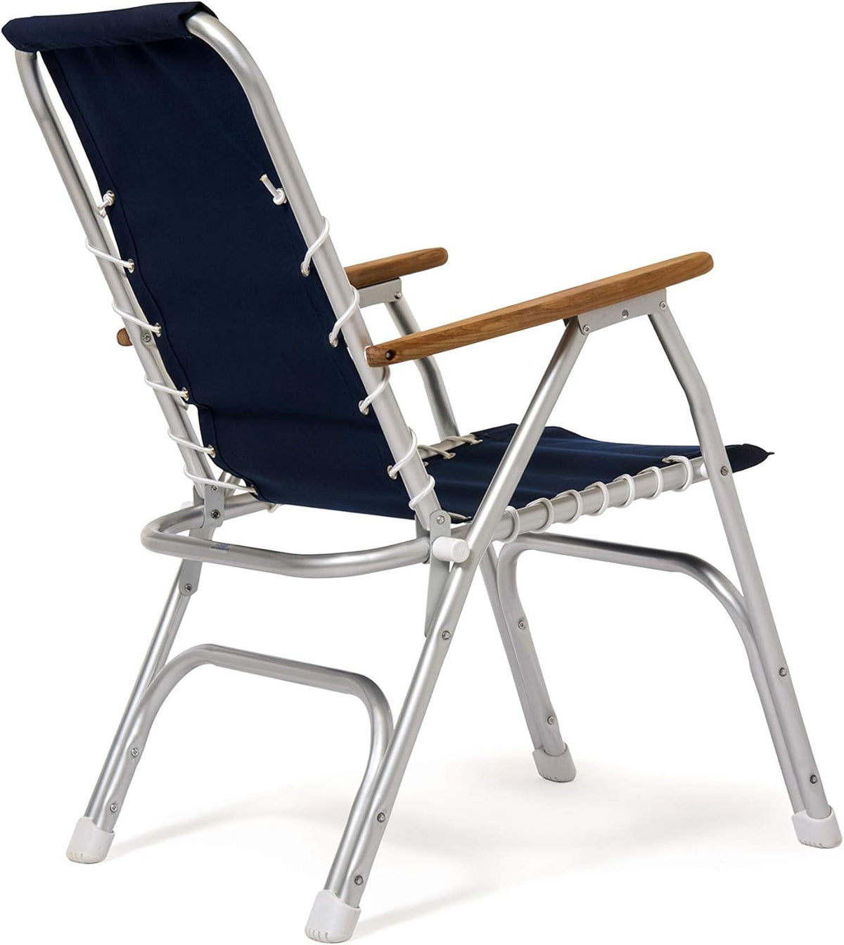 Blue High Back Folding Marine Boat Chairs Set of 2 U468705