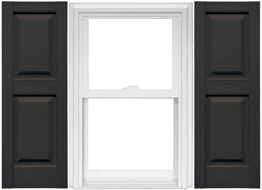 Raised Panel Vinyl Shutters 1 Pair 14.75 x 59 Classic Blue Z80687