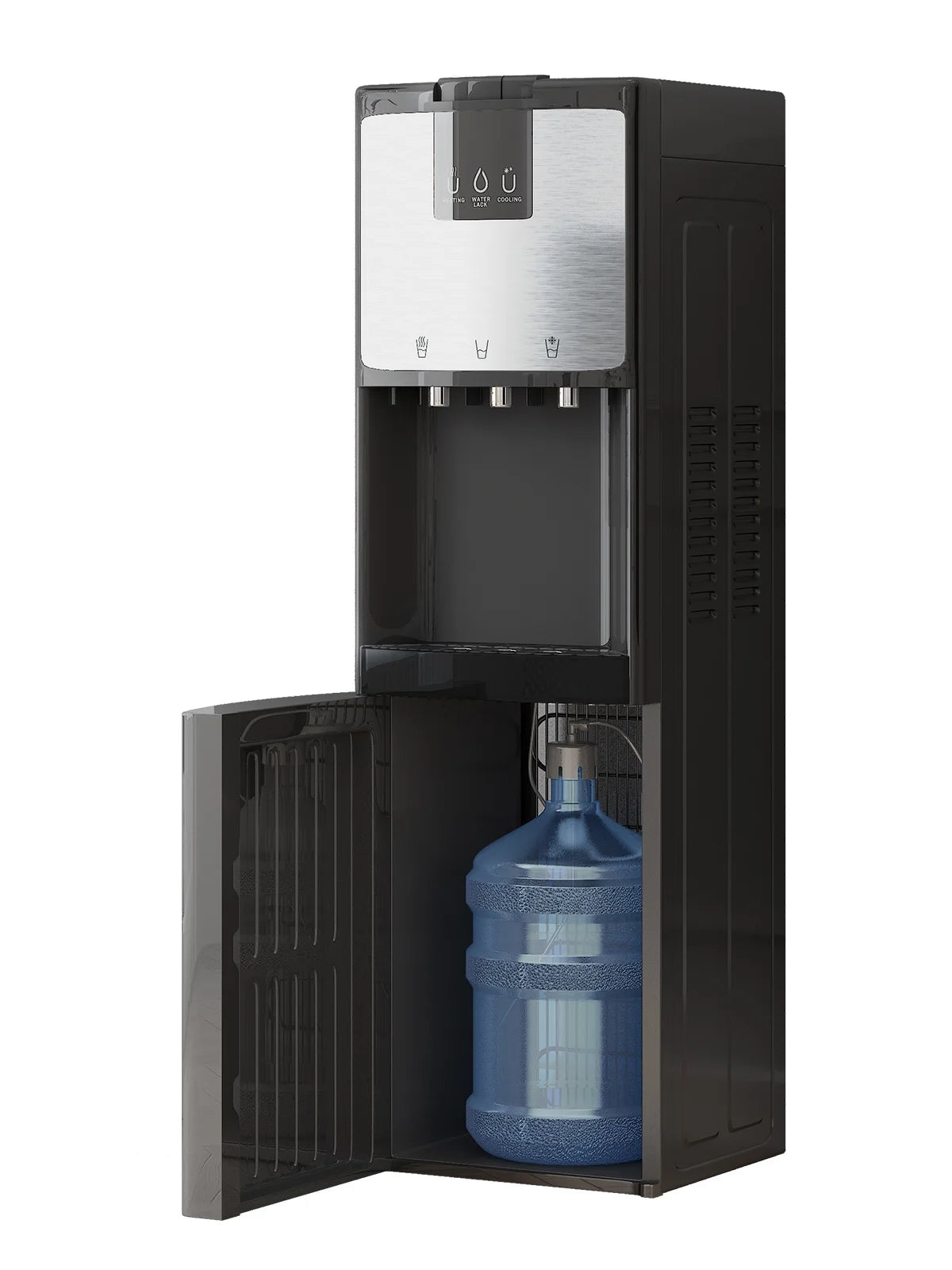 Bottom Loading Water Dispenser, Hot/Cold/Room Temperature, Black W111