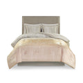 Blush Metallic Print 3 Piece Duvet Set H31336