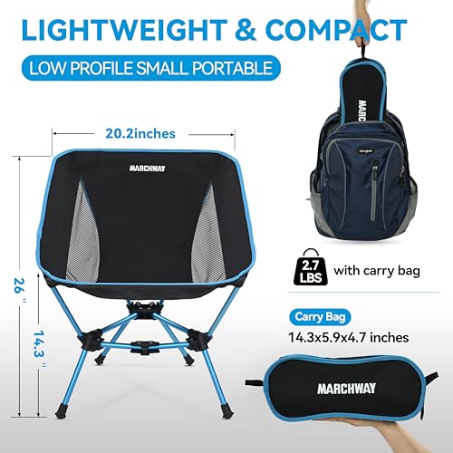 Lightweight Folding Camping Chair 330Lbs Orange P4516