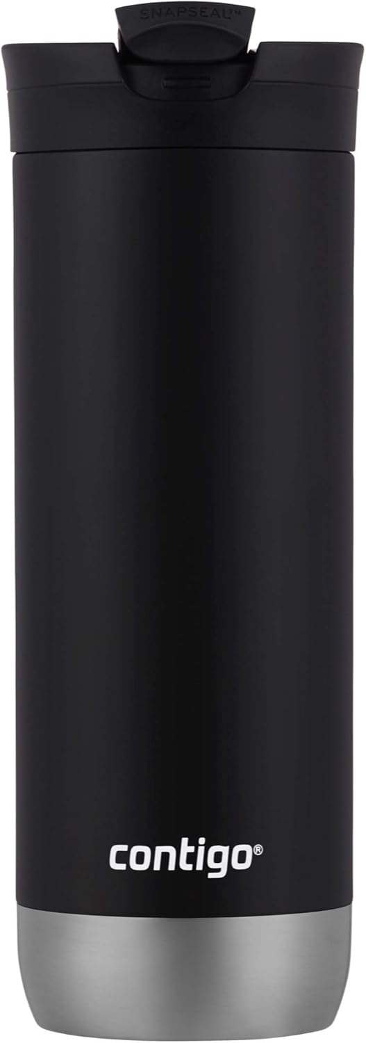 Stainless Steel Travel Mugs with Splash-Proof Lids J414364