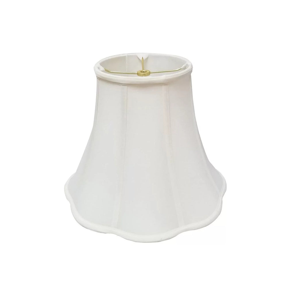 White Scalloped Bell Lamp Shade M999518