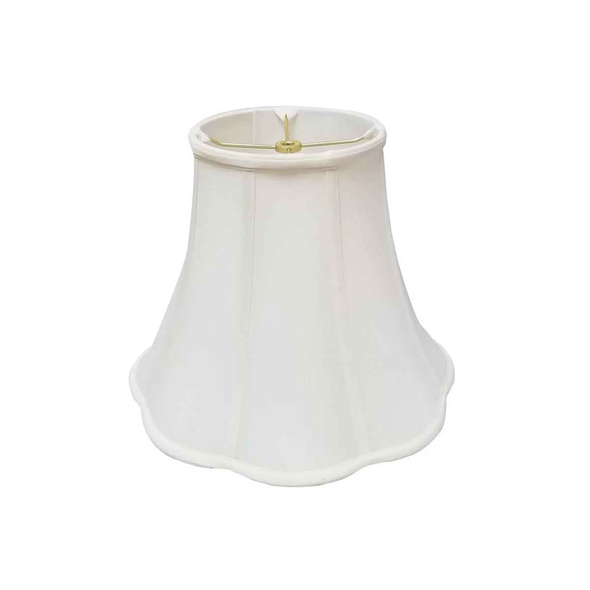 White Scalloped Bell Lamp Shade M999518