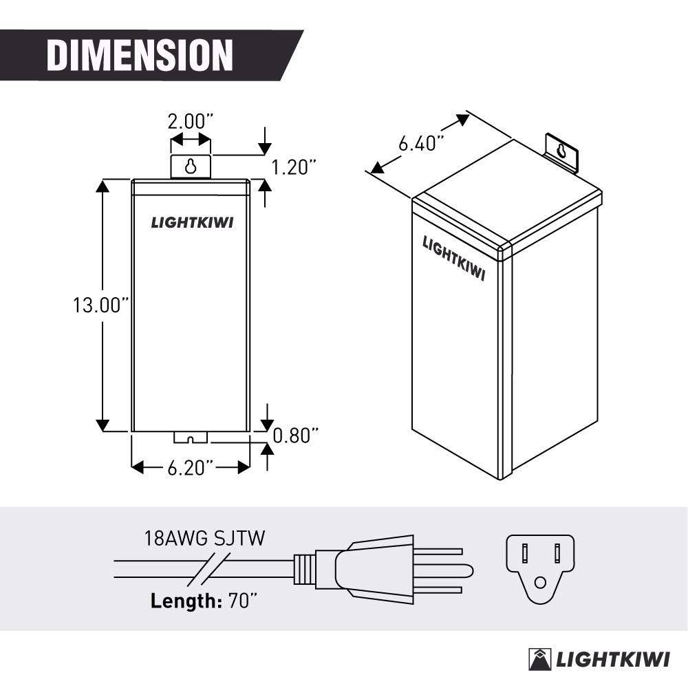 300 Watt Multi-Tap Low Voltage Transformer Z218