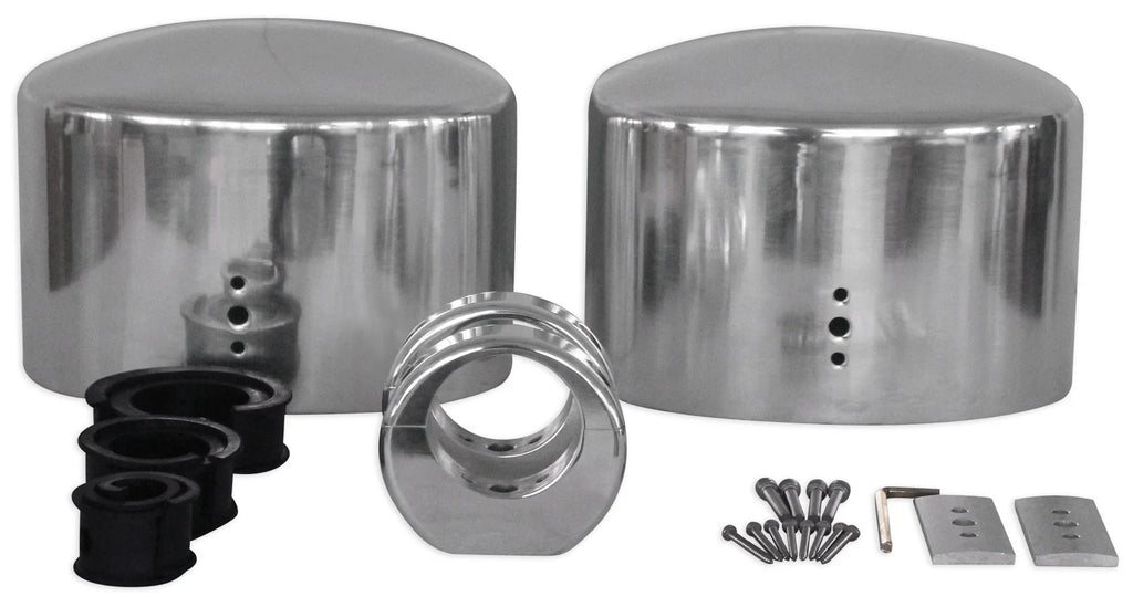 Polished Silver Aluminum Wakeboard Tower Speaker Enclosures S782397