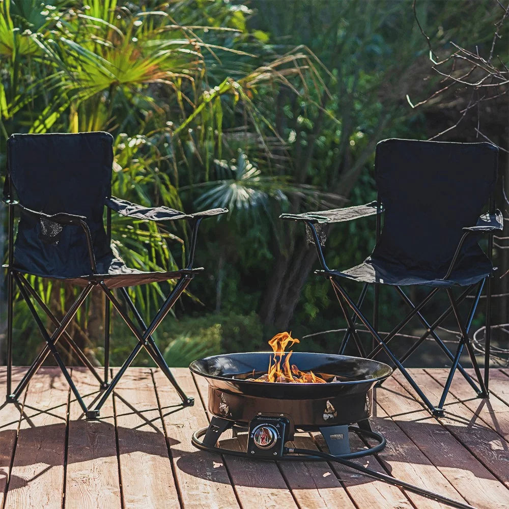 24-Inch 58,000 BTU Propane Gas Fire Pit with Cover W9400