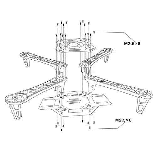 2.4G 8CH F450 Frame RC Quadcopter Drone Kit S524463