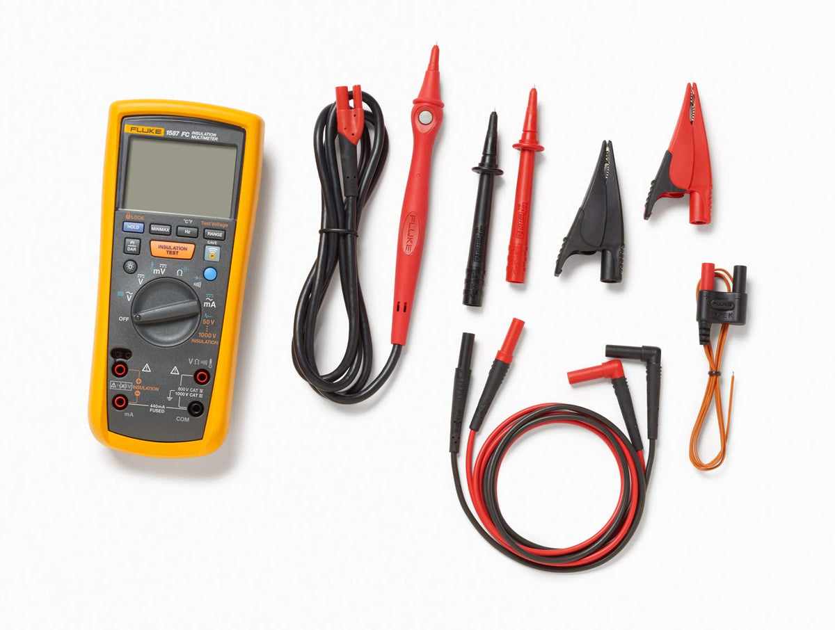 2-in-1 Insulation Multimeter, True-RMS, Selectable Insulation Test Voltages Up To 1000 V J193